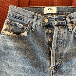 Agolde Riley Jeans Denim 100% Cotton